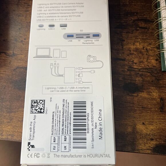 5-in-1 All-Round Camera Memory Card Reader,Lightning+Type C+USB A OTG Adapter - Picture 2 of 2